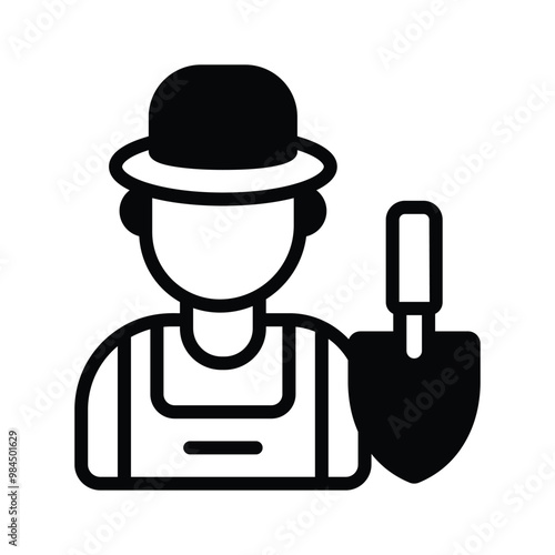 A gardener, dedicated to caring for and maintaining the garden