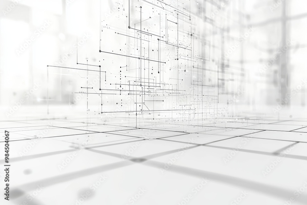 With a minimal AI-controlled smart grid interface, a clean white screen, ample blank space surrounding the scene, a stock photo with minimal concept, no logos, no trademarks, and no text, the scene With a minimal AI-controlled smart grid interface, a clean white screen, ample blank space surrounding the scene, a stock photo with minimal concept, no logos, no trademarks, and no text, the scene