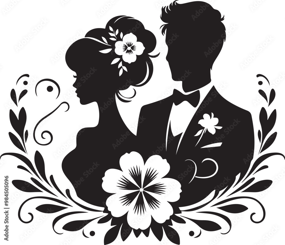 silhouette of a couple silhouette of a couple