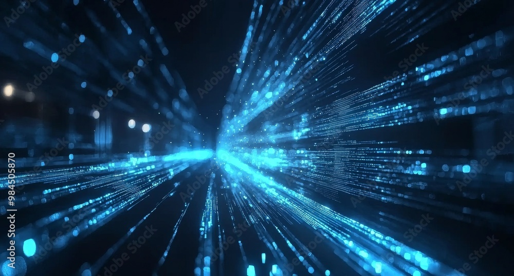 An abstract background with a glowing blue holographic interface An abstract background with a glowing blue holographic interface