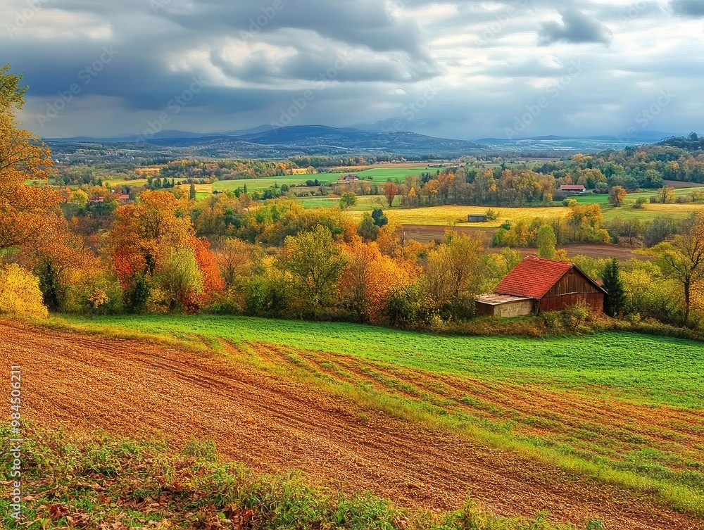 autumn landscape in the countryside autumn landscape in the countryside