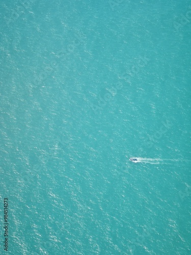 Fishing boat at sea offshore