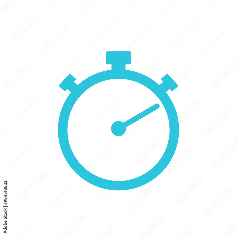 Timer, Time Stopwatch icon. Isolated on white background. From blue icon set. Timer, Time Stopwatch icon. Isolated on white background. From blue icon set.