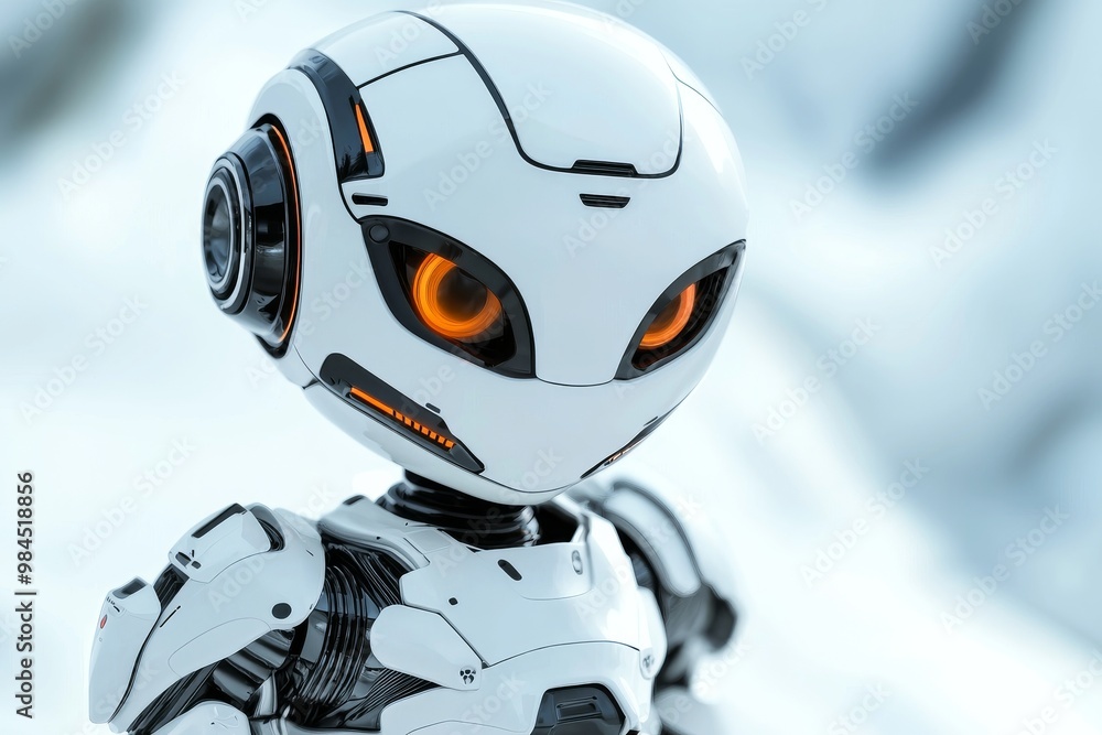 Smart robot character with speech bubbles on a clean white background an easy interface for digital communication with a friendly AI chatbot Smart robot character with speech bubbles on a clean white background an easy interface for digital communication with a friendly AI chatbot