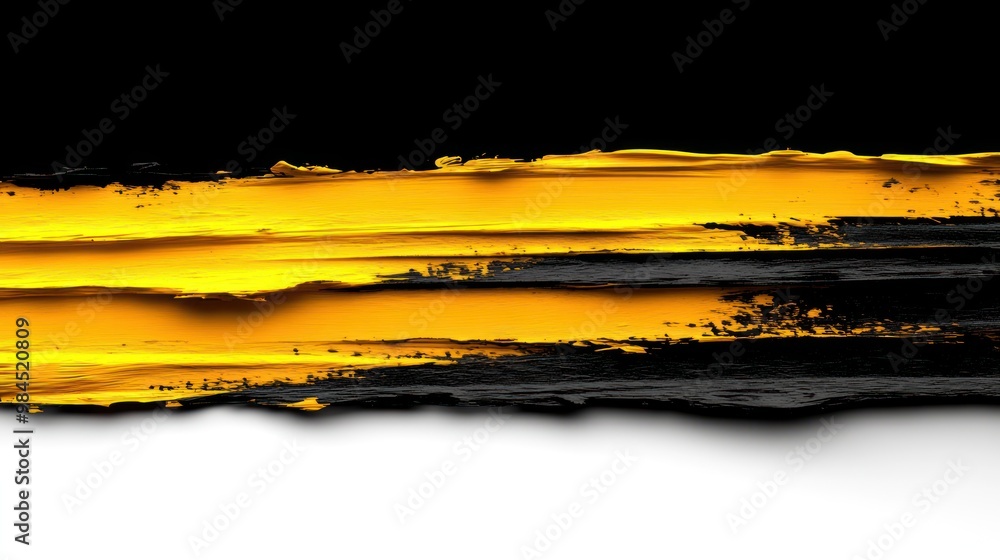 Naklejka premium Layered colors merge beautifully, showcasing a striking contrast on the canvas