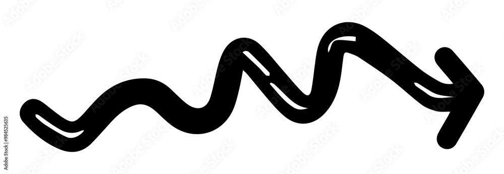 PNG black doodle curved arrows element, transparent background PNG black doodle curved arrows element, transparent background