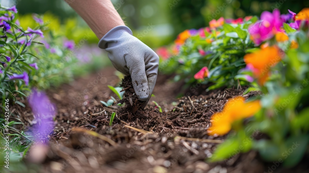 Fototapeta premium Gardening with Care