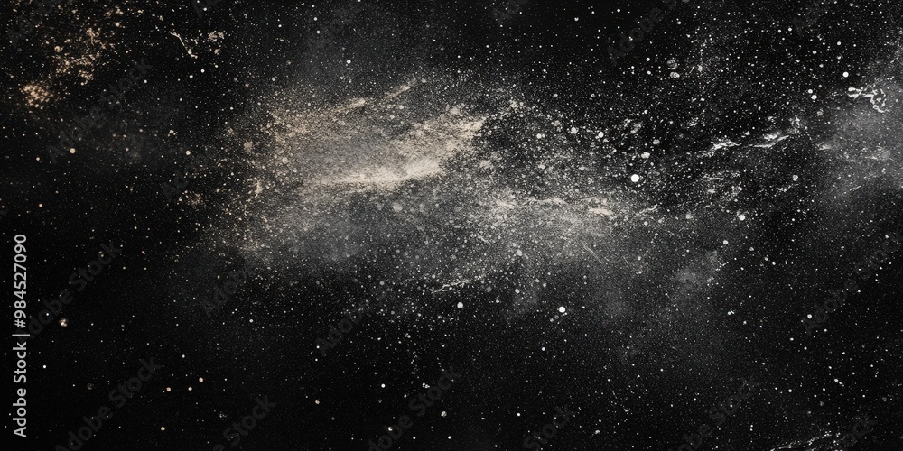 Obraz premium Starry Night Sky with Cosmic Elements and Nebulae