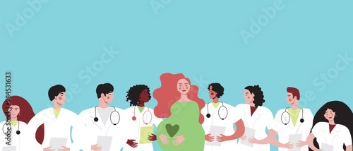 African Woman and Signal for Help with Hand, Flat Vector Stock Illustration for Victims of Domestic Violence