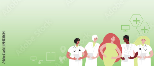 African Woman and Signal for Help with Hand, Flat Vector Stock Illustration for Victims of Domestic Violence