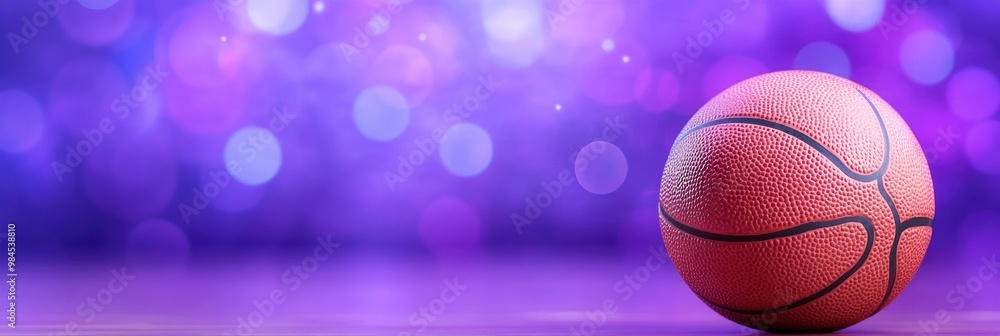 basket ball with hoop on glowing blur bokeh background basket ball with hoop on glowing blur bokeh background