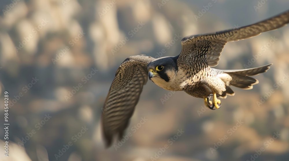 Fototapeta premium Peregrine Falcon in Flight