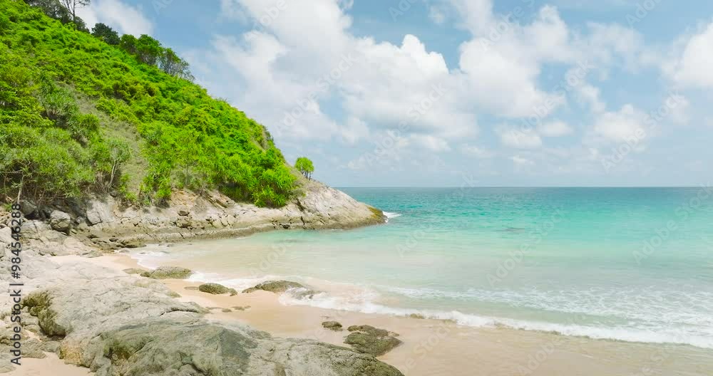 Drone flying cinematic scene of tropical beach in thailand Drone flying cinematic scene of tropical beach in thailand