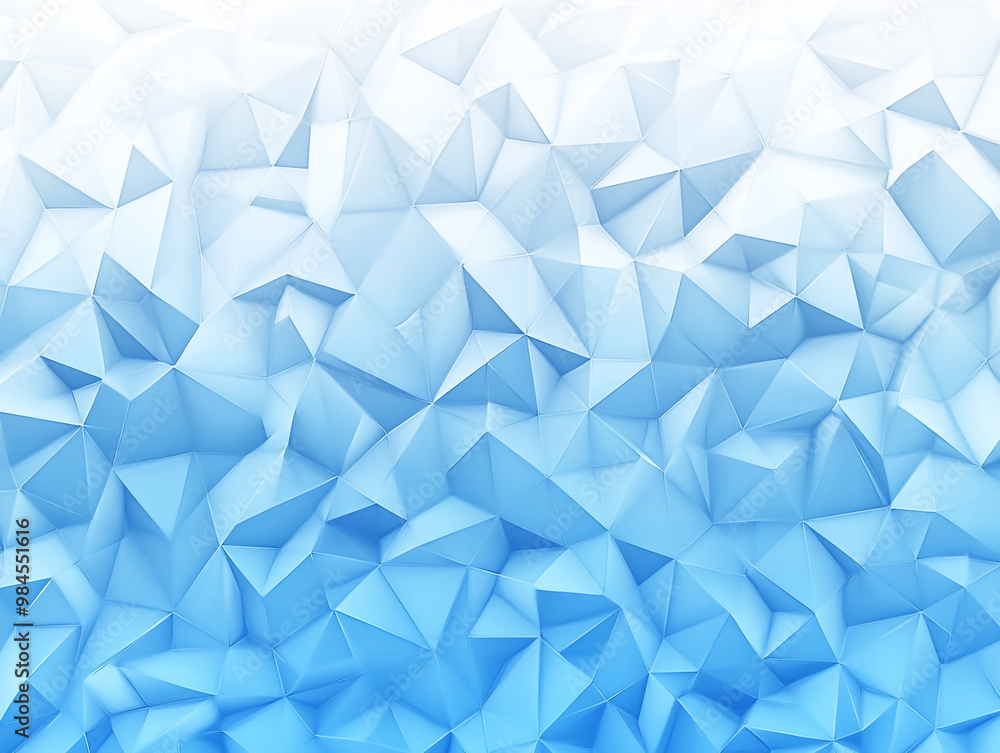 Blue gradient background with a geometric pattern illustration. Flat design white and blue color.  