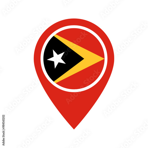 Free Download East Timor flag location icon - GFXLoad