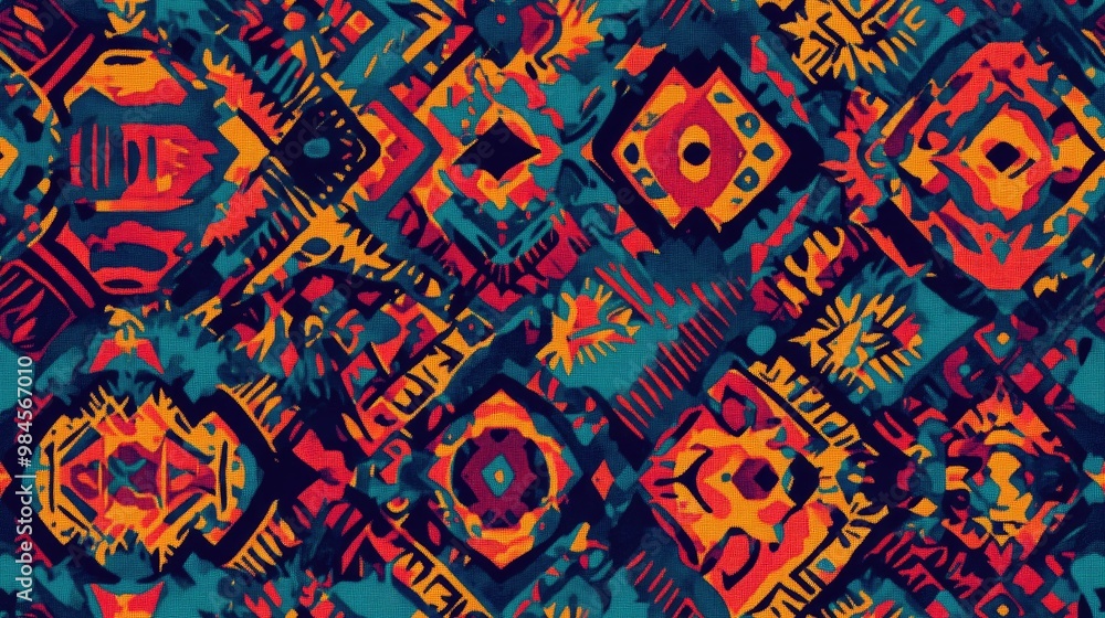 Ethnic inspired background design Ethnic inspired background design