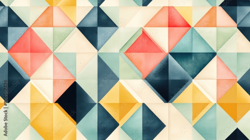 Digital wall tile design featuring a geometric pattern in an abstract style with vibrant colors Suitable for home kitchen or bathroom decor wallpaper linoleum textile and web pages Digital wall tile design featuring a geometric pattern in an abstract style with vibrant colors Suitable for home kitchen or bathroom decor wallpaper linoleum textile and web pages