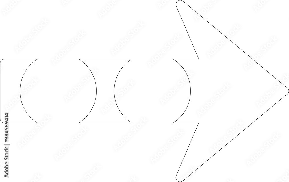 Arrows thin line direction signs. Design element Arrows thin line direction signs. Design element