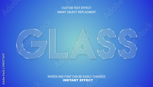 GLASS TEXT EFFECT