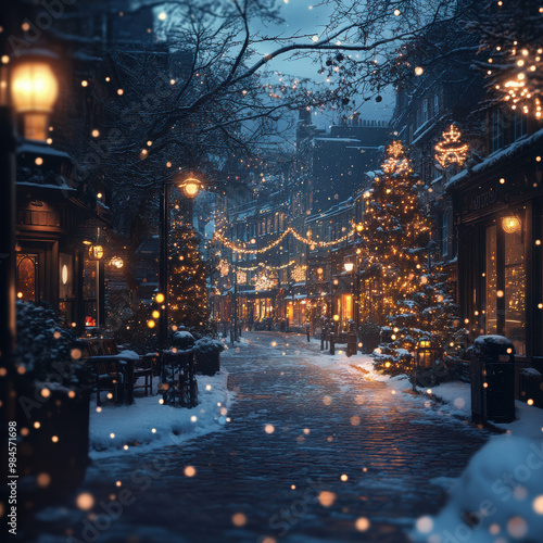 Christmas Background, Festive Holiday, 
Instagram Post, Christmas Ornaments