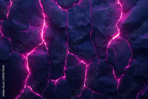 Striking pink and purple lightning bolt patterns