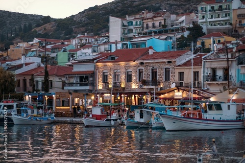 The view of the Pythagorion town in Samos