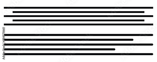 Text align icon vector set. Paragraph alignment symbol. Align icon vector illustration on white background.