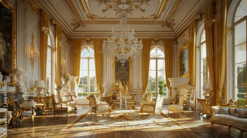 Luxurious Golden Interior Design Luxurious Golden Interior Design