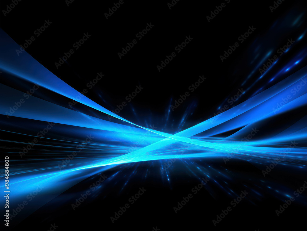 Azure Waves of Energy: Abstract blue waves of light flow across a dark background, evoking a sense of energy, movement, and dynamism. Azure Waves of Energy: Abstract blue waves of light flow across a dark background, evoking a sense of energy, movement, and dynamism.