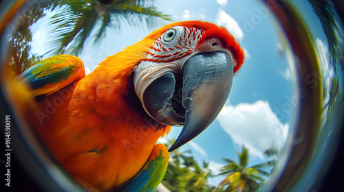 Tropical Parrot Fisheye