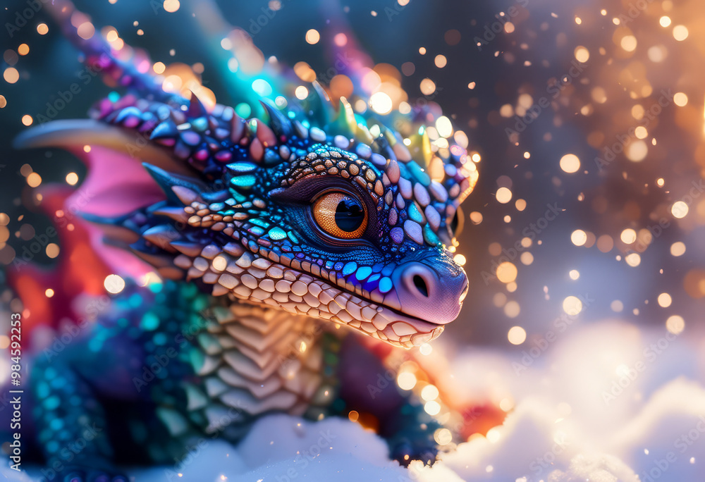 Obraz premium A baby dragon 