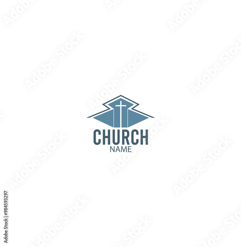vector church logo, building, unique, simple, eps 10