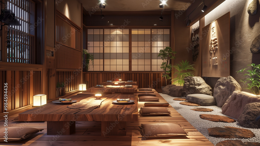 interior of a japan restaurant interior of a japan restaurant