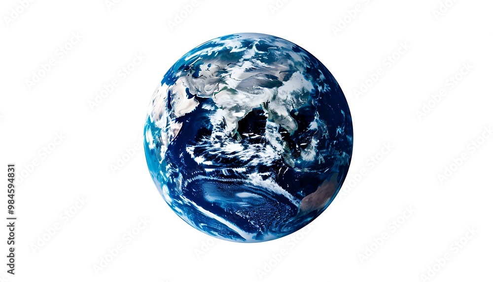Earth on a white background Earth on a white background