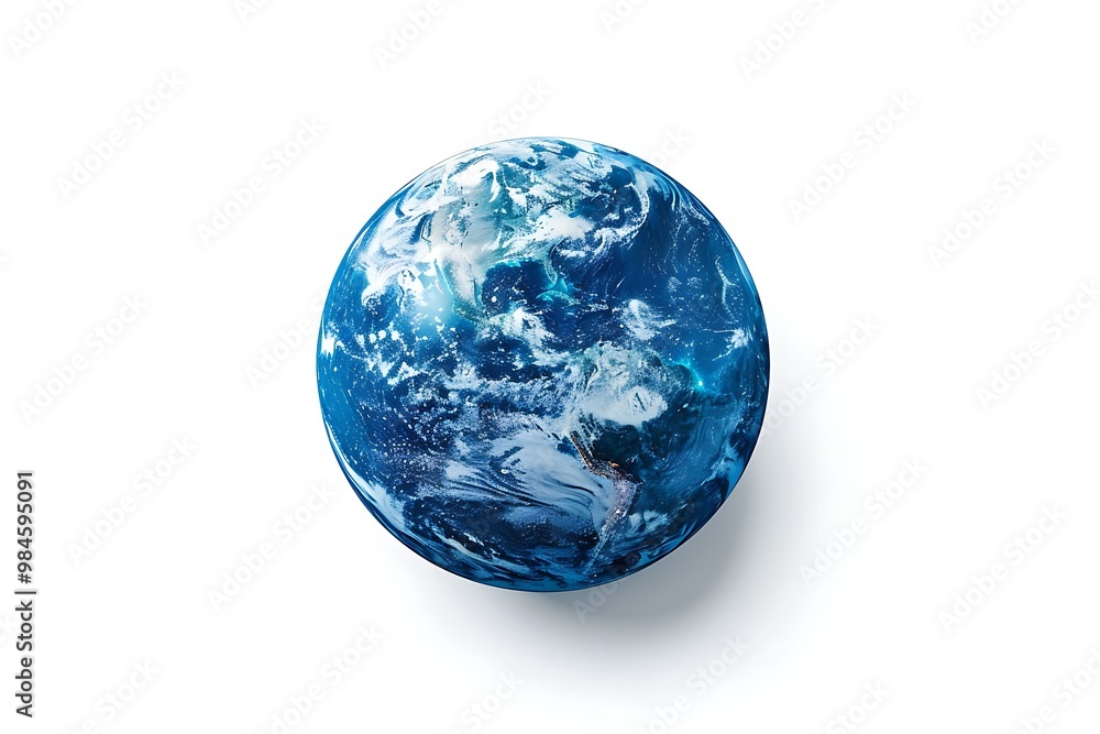Earth on a white background Earth on a white background