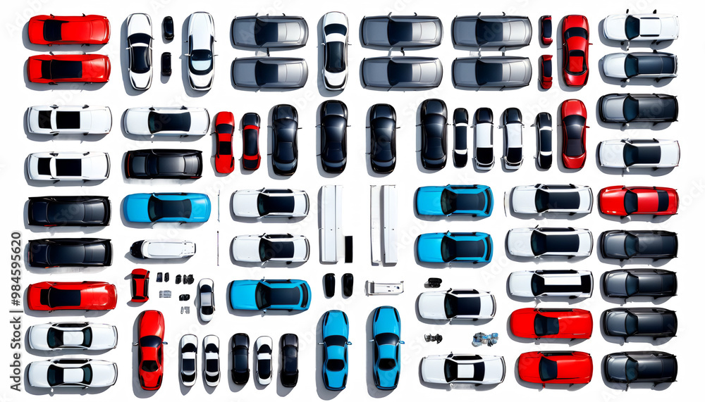 vehicles stock dealer car stock market sale transport vehicle vehicle car auto selling dealer dealership lot parking parked business product row colourful windscreen wiper car park many body client
