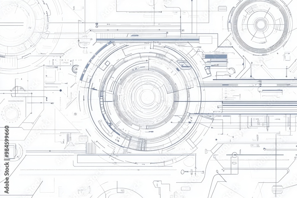 Line art illustration of a modern engineering technology background designed as clip art Line art illustration of a modern engineering technology background designed as clip art