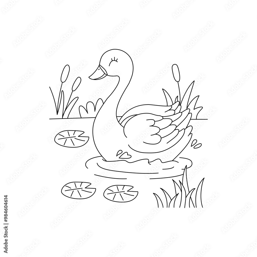 Fototapeta premium duck and ducklings