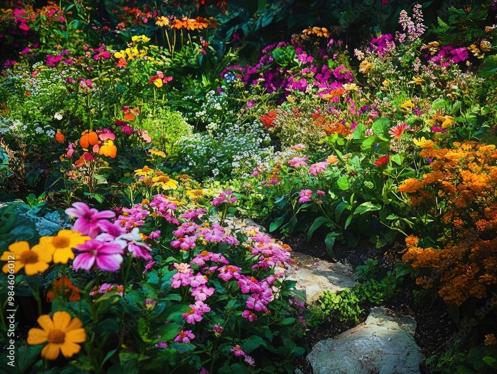 flowers in the garden flowers in the garden