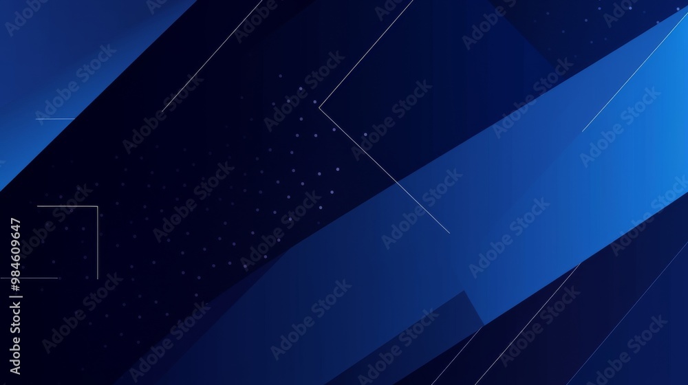 Blue Background with Diagonal Lines and Geometric Shapes for Business Presentations. Blue Background with Diagonal Lines and Geometric Shapes for Business Presentations.