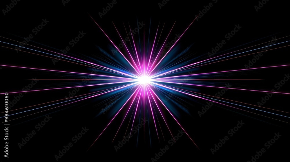 Vibrant Neon Starburst Effect on Dark Background for Stylish Product Displays Vibrant Neon Starburst Effect on Dark Background for Stylish Product Displays