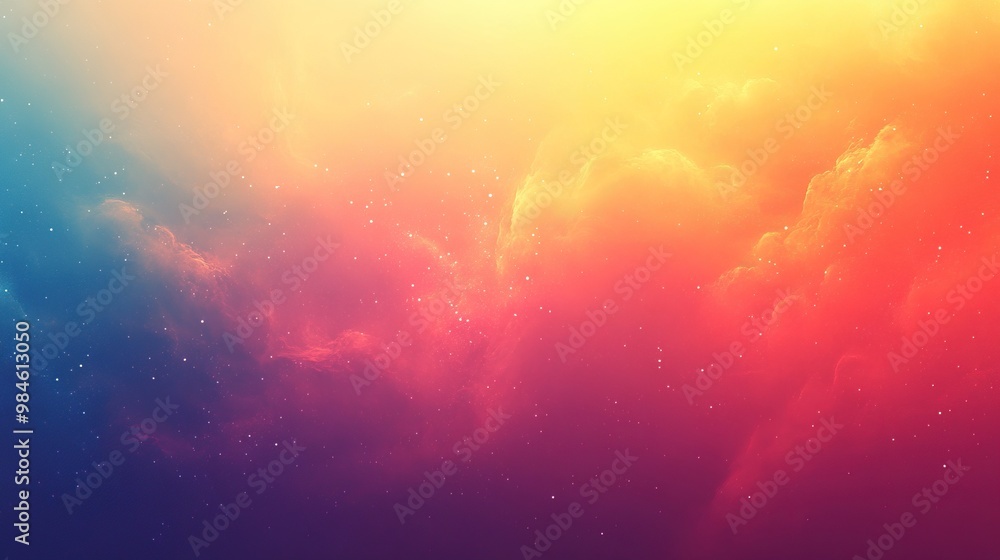 A vibrant blend of colors in a dreamy cloudscape, showcasing a beautiful gradient of hues that evokes a sense of wonder and serenity. A vibrant blend of colors in a dreamy cloudscape, showcasing a beautiful gradient of hues that evokes a sense of wonder and serenity.