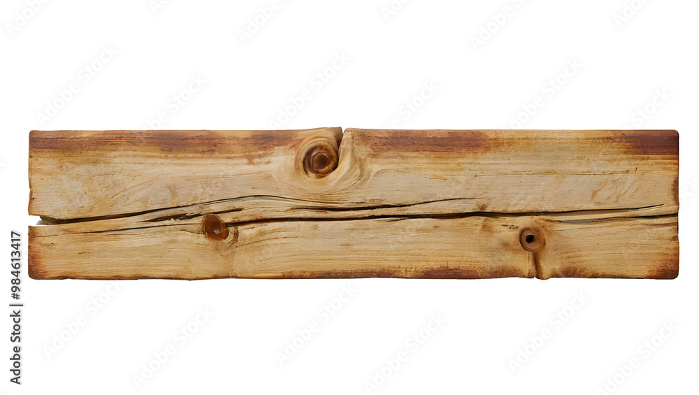 Old wooden board Isolated on a white transparent background Old wooden board Isolated on a white transparent background