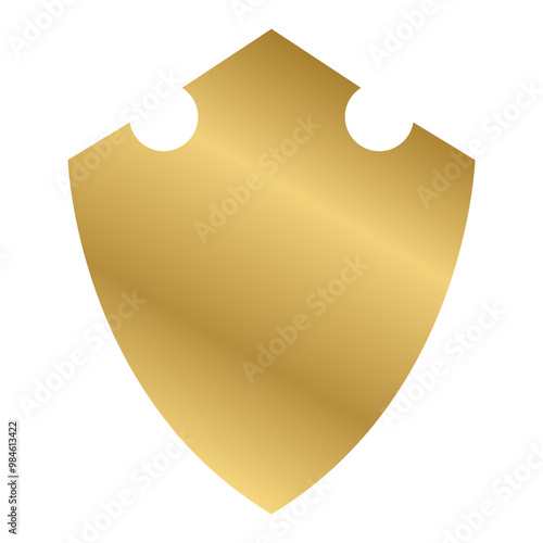 Free Download gradient gold shield - GFXLoad