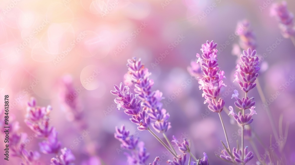 Lavender Flowers in a Field Lavender Flowers in a Field