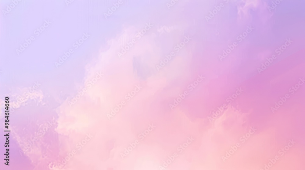 Pastel Sky with Clouds Pastel Sky with Clouds