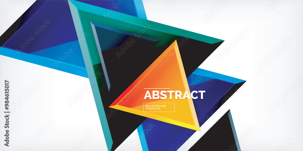 Abstract background - glossy triangles. Vector Illustration For Wallpaper, Banner, Background, Card, Book Illustration, landing page Abstract background - glossy triangles. Vector Illustration For Wallpaper, Banner, Background, Card, Book Illustration, landing page