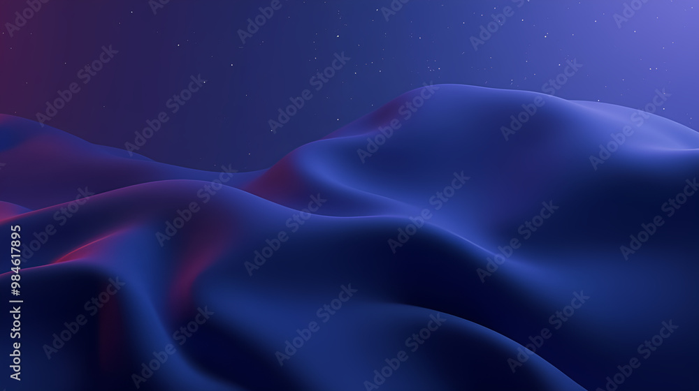 Obraz premium Elegant fabric folds with purple tones and soft lighting effects