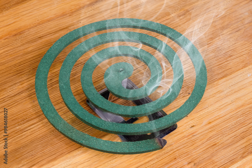 Slow burning fumigating mosquito coil for repel or kill insects