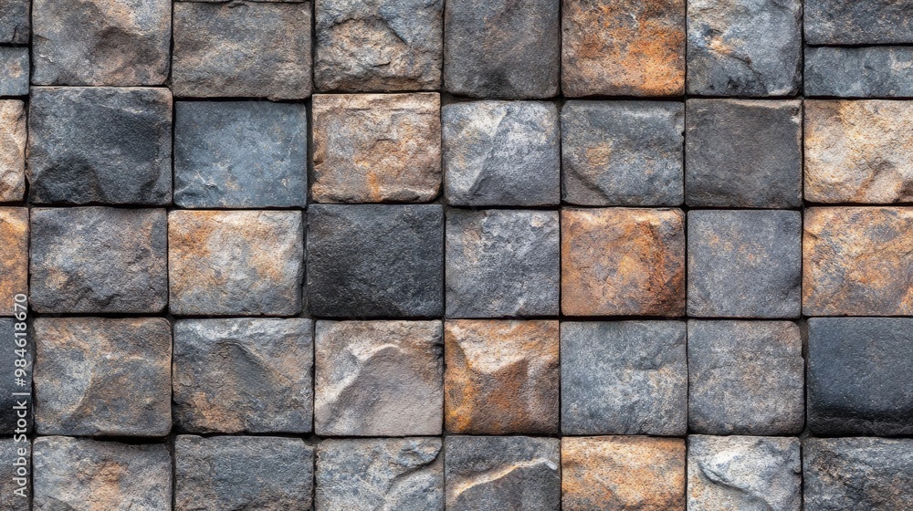 Fototapeta premium Textured tile wall backdrop